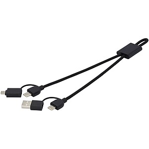 Connect 6-in-1 45W RCS recycled aluminium fast charging cable