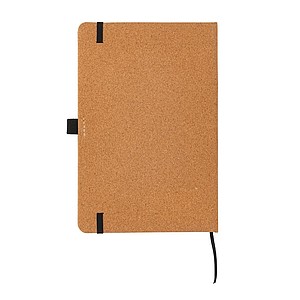 Cork hardcover notebook A5, brown