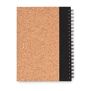 Cork notebook with pen