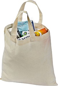 Cotton bag with short handles