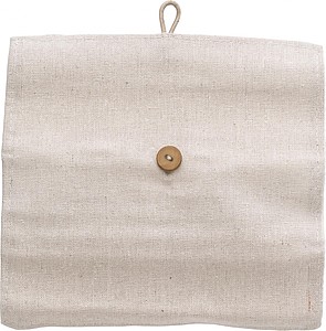 Cotton roll-up pouch with stationary set.
