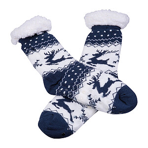 Cozy christmas socks, dark blue