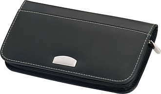 CrisMa leather travelwallet, black