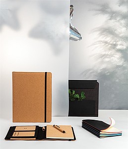 Deluxe cork portfolio A4 with pen