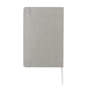 Deluxe hardcover PU A5 notebook, grey