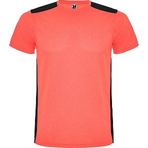 Detroit short sleeve kids sports t-shirt, fluor coral, size 8