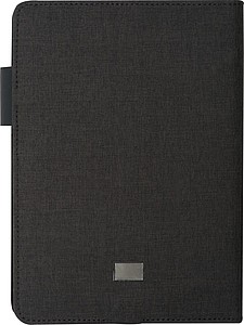 DIN A5 notebook with integrated LED light and powerbank