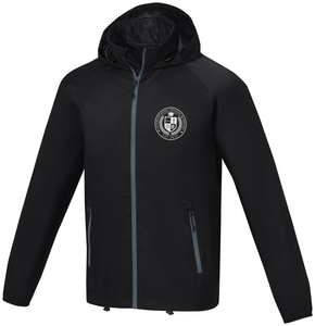 Dinlas mens lightweight jacket, black, S