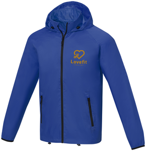 Dinlas mens lightweight jacket, blue, XS