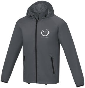 Dinlas mens lightweight jacket, grey, XS