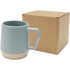 Dolce 300 ml ceramic mug with matt finish, reef blue