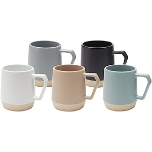 Dolce 300 ml ceramic mug with matt finish, reef blue