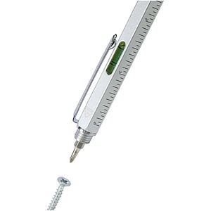 Dora recycled aluminium multifunctional pen, silver