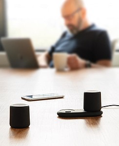 Double induction charging speaker