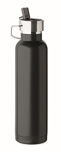 Double wall vacuum insulating bottle