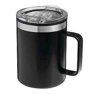 Double-walled travel mug, black
