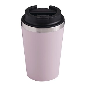 Double-walled travel mug, pink