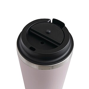 Double-walled travel mug, pink