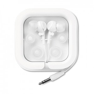 Ear plug with silicone, white