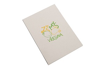 ECO pad with recycled pencil with custom printing