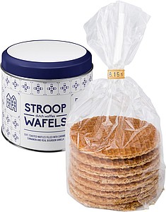 Eight delicious Dutch waffles.
