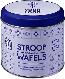 Eight delicious Dutch waffles.