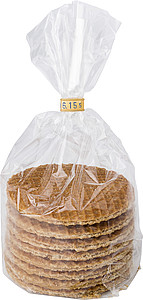 Eight delicious Dutch waffles.
