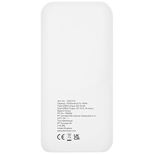 Electro 20.000 mAh recycled plastic power bank