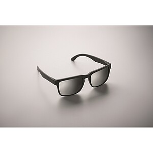 Festival sunglasses UV400, shiny silver