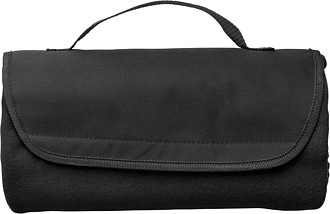 Fleece travel blanket Black