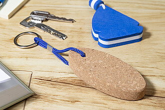 floating cork keyring