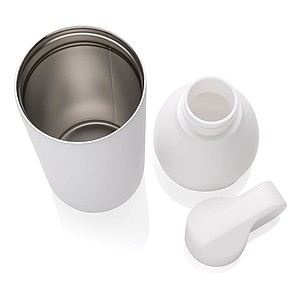 Flow RCS recycled stainless steel vacuum bottle, white