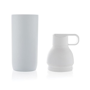 Flow RCS recycled stainless steel vacuum bottle, white