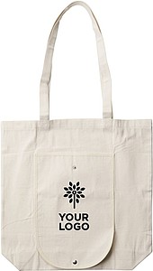 Foldable cotton (250 g/m2) carry/shopping bag