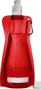 Foldable plastic water bottle Red