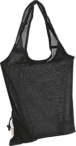 Foldable shopping bag, black