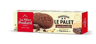 French cookies La Mére Poulard Tradition All chocolate French shortbread, paper 125 g