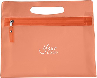Frosted toilet bag.Orange