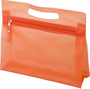 Frosted toilet bag.Orange