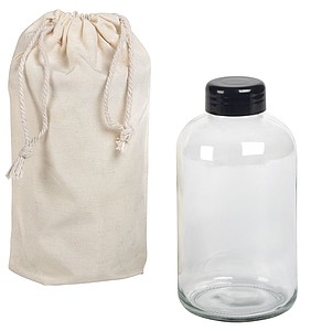 Glass bottle "Trink Healthy"
