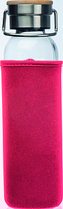 Glass bottle with neoprene sleeve, 600ml