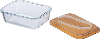 Glass lunchbox with bamboo lid