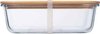 Glass lunchbox with bamboo lid