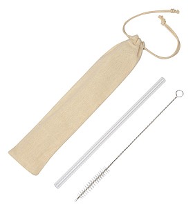 Glass straw DRINK SMART