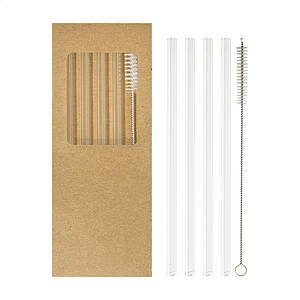 glass straw set