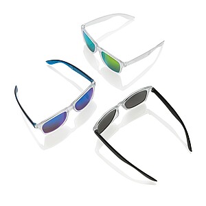 Gleam RCS recycled PC mirror lens sunglasses, black