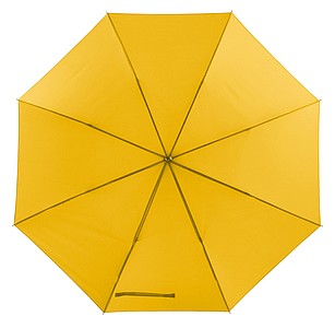 Golf umbrella "Mobile" with carrying pouch, EVA handle and coloured canopy,colour yellow