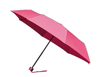 GRANADOS Folding umbrella with black inner part, pink