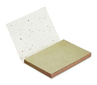 Grass seed paper memo block