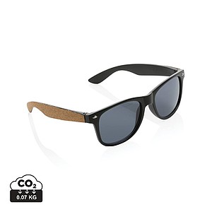 GRS recycled PC plastic sunglasses with FSC® cork